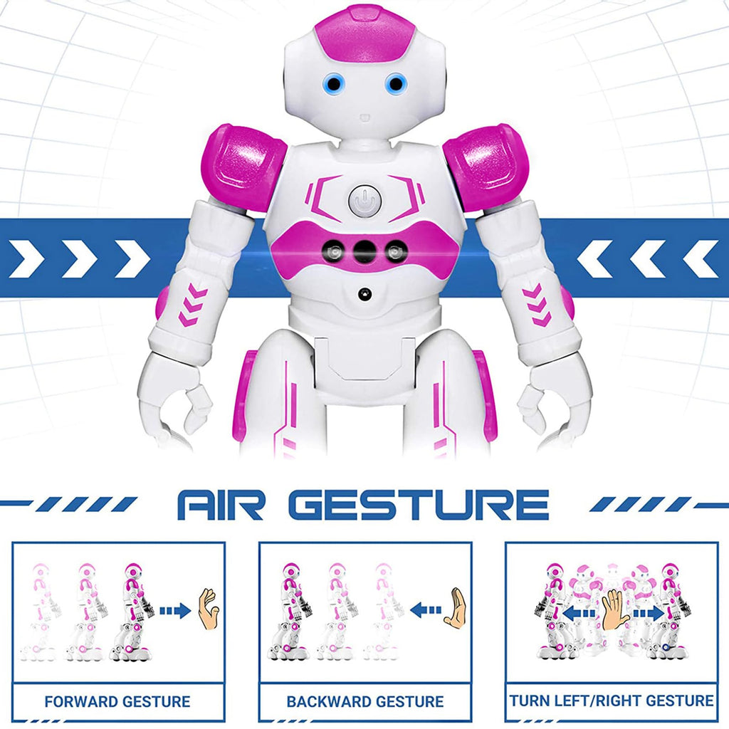 KingsDragon RC Robot Toys for Kids, Gesture & Sensing Programmable Remote Control Smart Robot for Age 3 4 5 6 7 8 Year Old Boys Girls Birthday Gift Present