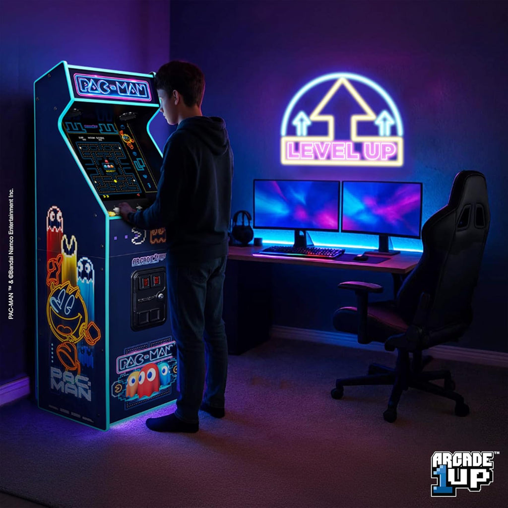 Arcade1Up PAC-Man Deluxe at Home Arcade Machine Neon Edition