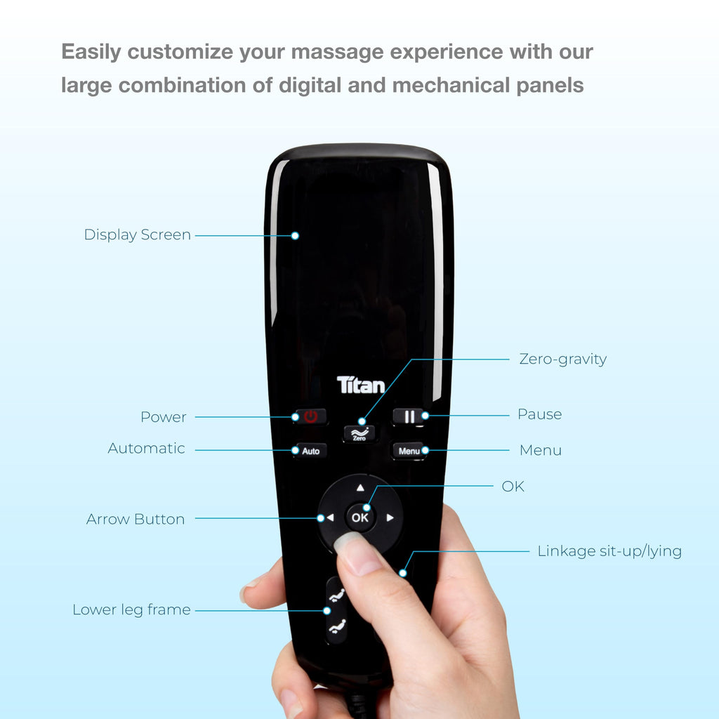 Titan Quantum Massage Chair | Taupe | Full Body & Zero Gravity Features | Customizable Massage Programs