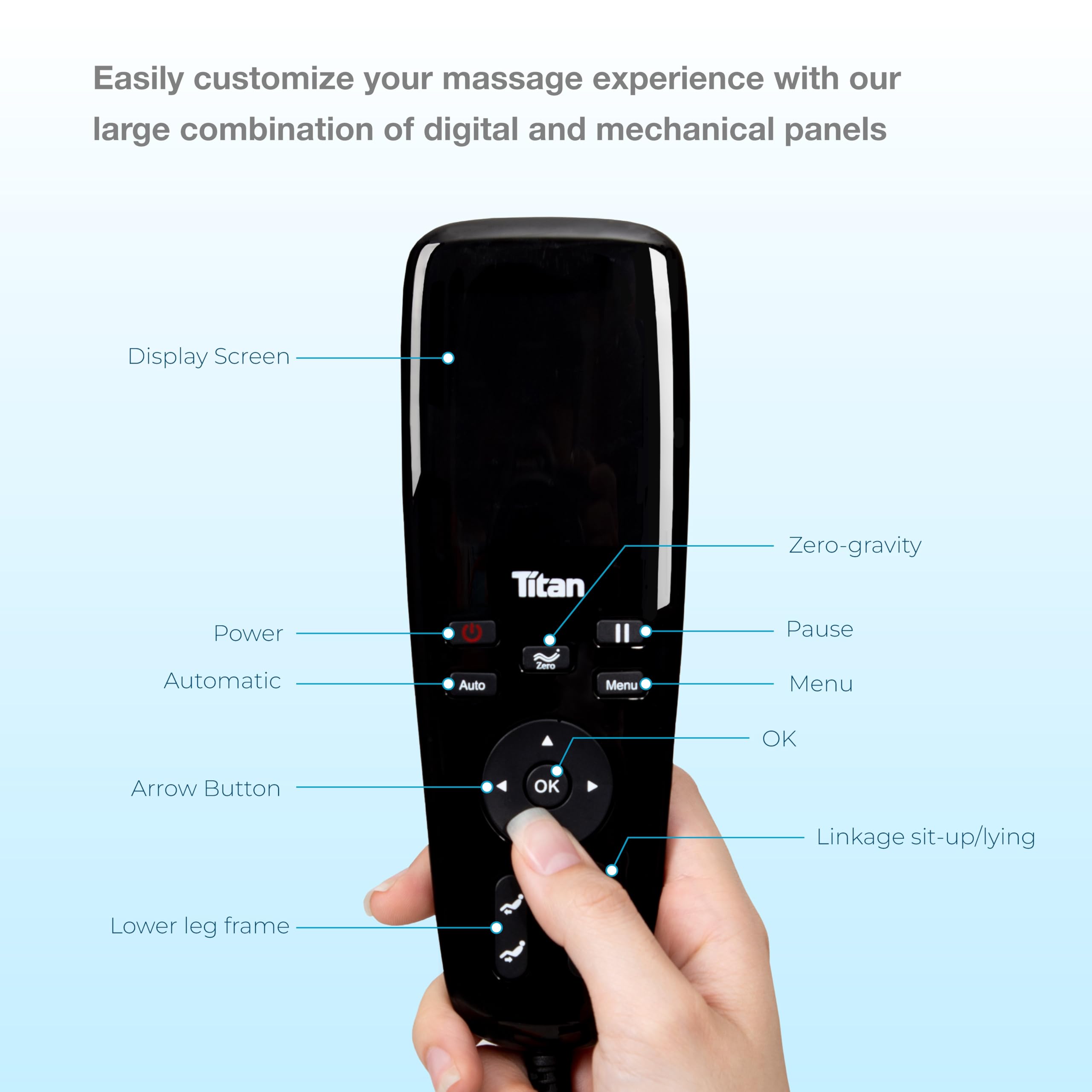 Titan Quantum Massage Chair | Taupe | Full Body & Zero Gravity Features | Customizable Massage Programs