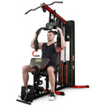 Fitvids Home Gym Equipment, Multifunctional Full Body Workout Weight Machine Station with Weight Stack, All in One Exercise Equipment with Pulley System & Seated Rowing for Home Gym Strength Training