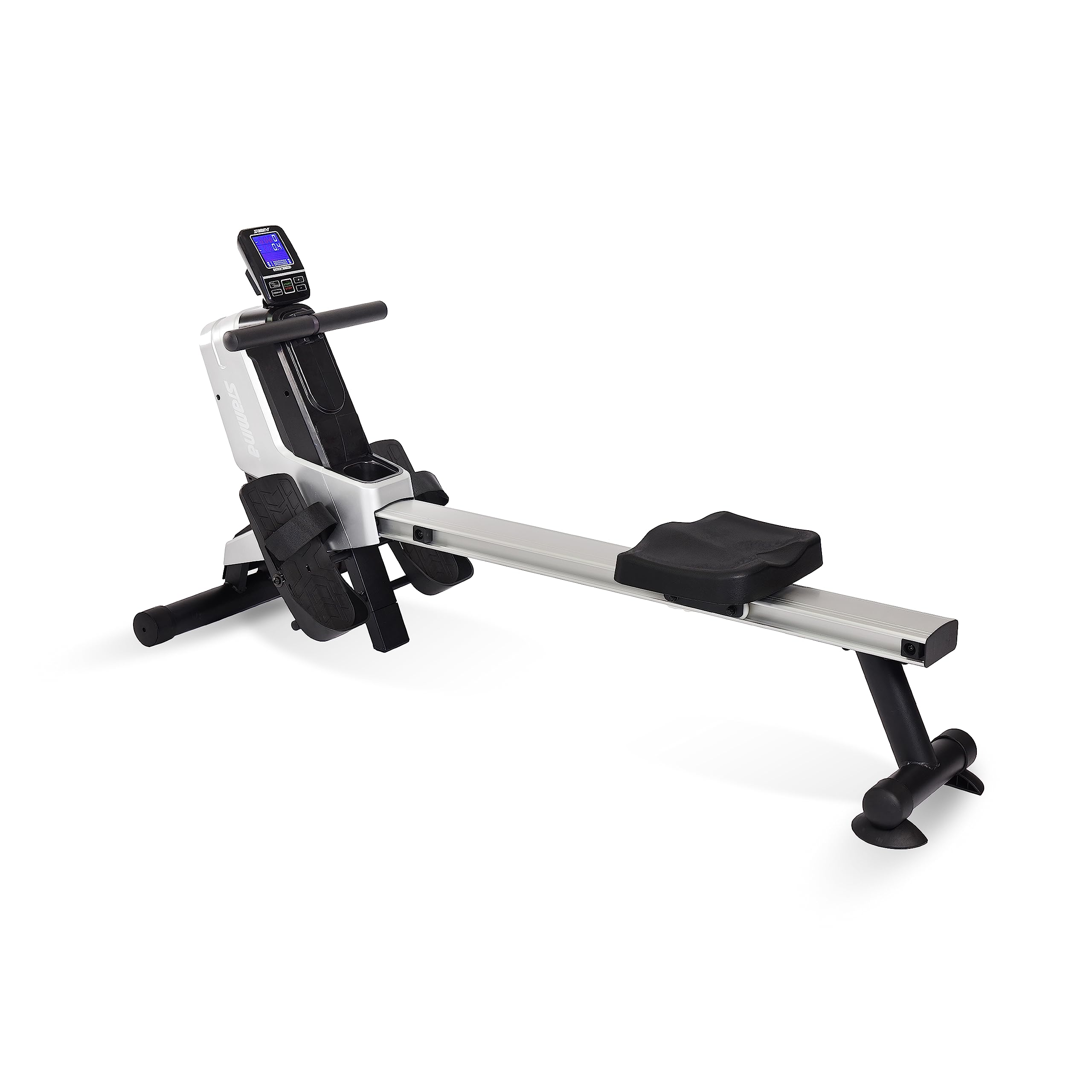 Stamina Magnetic Rower - Rower Machine with Smart Workout App - Rowing Machine with Magnetic Resistance for Home Gym Fitness - Up to 250 lbs Weight Capacity