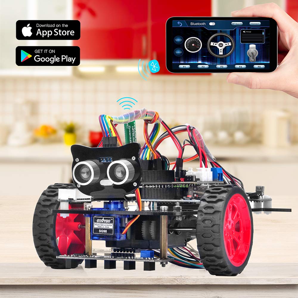 OSOYOO Smart Robot Car kit for Arduino to Learn Programming and Get Hands on Experience of Robotic Assembly for Adults and Youths