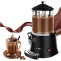 10L Commercial Hot Chocolate Machine & Beverage Dispenser, 110V Chocolatera with 86–194°F Adjustable Temperature Control, Removable PC Bowl for Cocoa