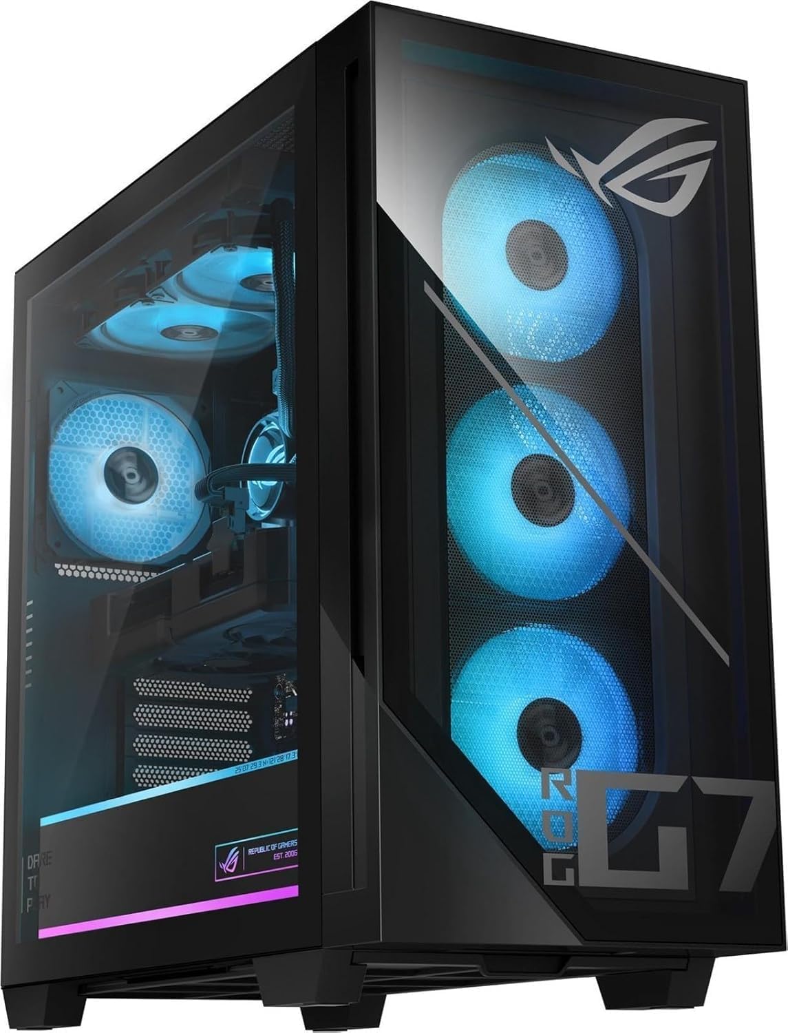 ASUS ROG Strix G700 Desktop 4TB SSD 128GB DDR5 RAM Win 11 Pro (Intel 15th gen Core Ultra 9 Processor Turbo Boost to 6.00GHz, NVIDIA GeForce RTX 8GB GDDR6) Gaming PC Computer G700TF