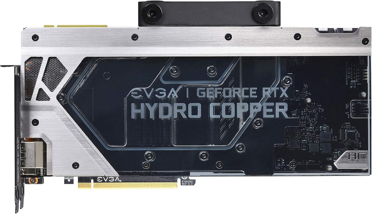 EVGA GeForce RTX 2080 Ti FTW3 Ultra Hydro Copper Gaming 11G-P4-2489-KR 11GB GDDR6 RGB LED & iCX2 Technology - 9 Thermal Sensors