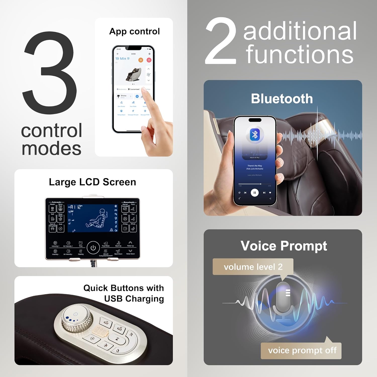 iBooMas Massage Chair, 2026 SL-Track Zero Gravity Shiatsu Massage Chairs Full Body and Recliner, 12+6 Modes, Body Scan, APP, Foot Rollers, Heat Therapy, Airbags, Bluetooth, Thai Stretch (Beige& Brown)