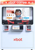 Xbot Coffee Automated Robot Barista Machine with AI Robotic Arms and Intelligent Ordering System, Automatic vending machince, Hot & Cold Brewer for Espresso, Latte, Cappuccino, Americano