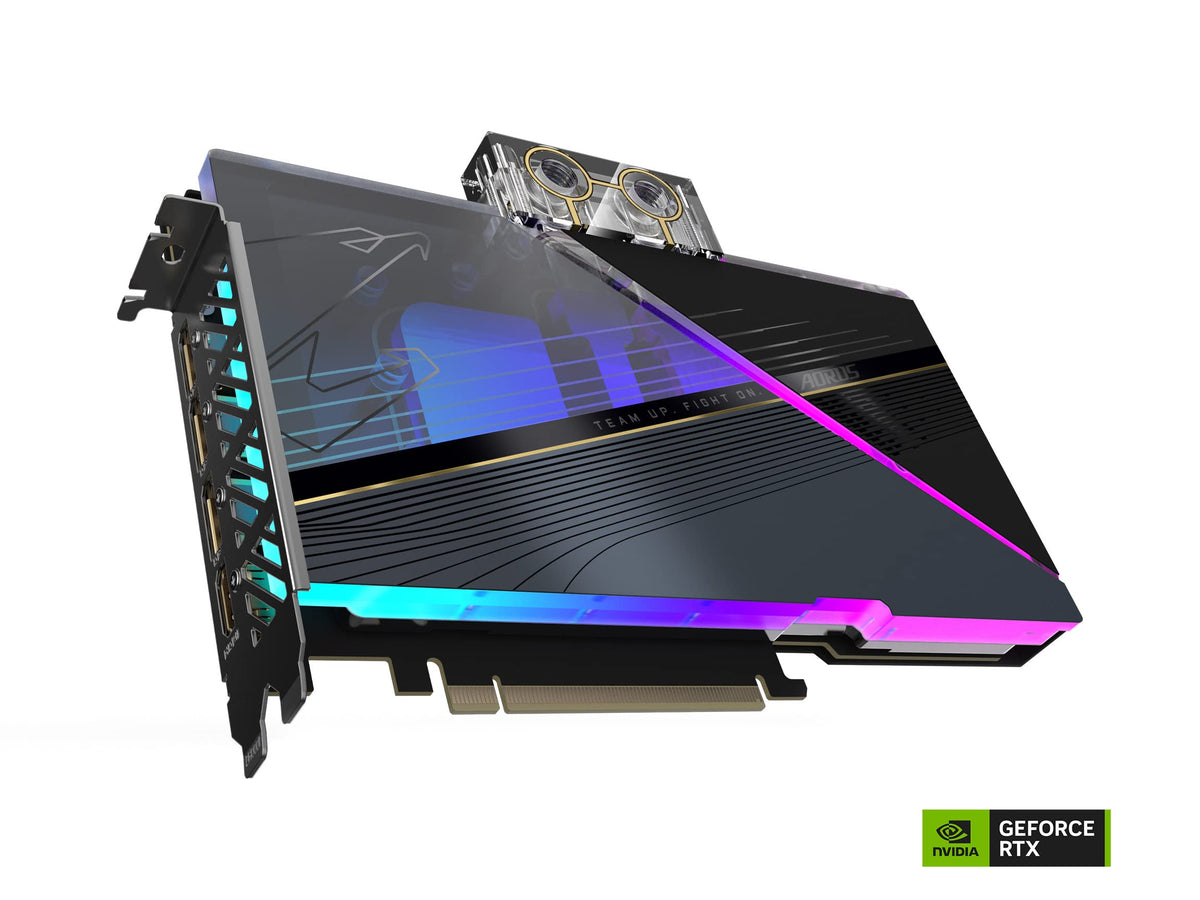 Gigabyte AORUS GeForce RTX 4080 16GB Xtreme WATERFORCE Graphics Card, WATERFORCE All-in-one Cooling System, 16GB 256-bit GDDR6X, GV-N4080AORUSX W-16GD Video Card