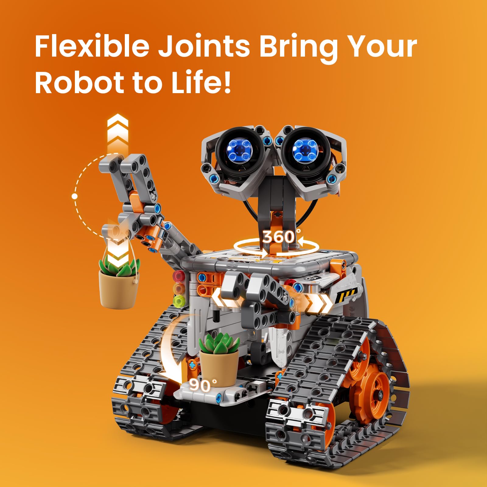 Sillbird Robot Building Kit with Remote Control STEM Gifts for Boys Age 8-13, Coding Robotic Toys for Kids Birthday, Buildable 5in1 Models with 488 Pieces