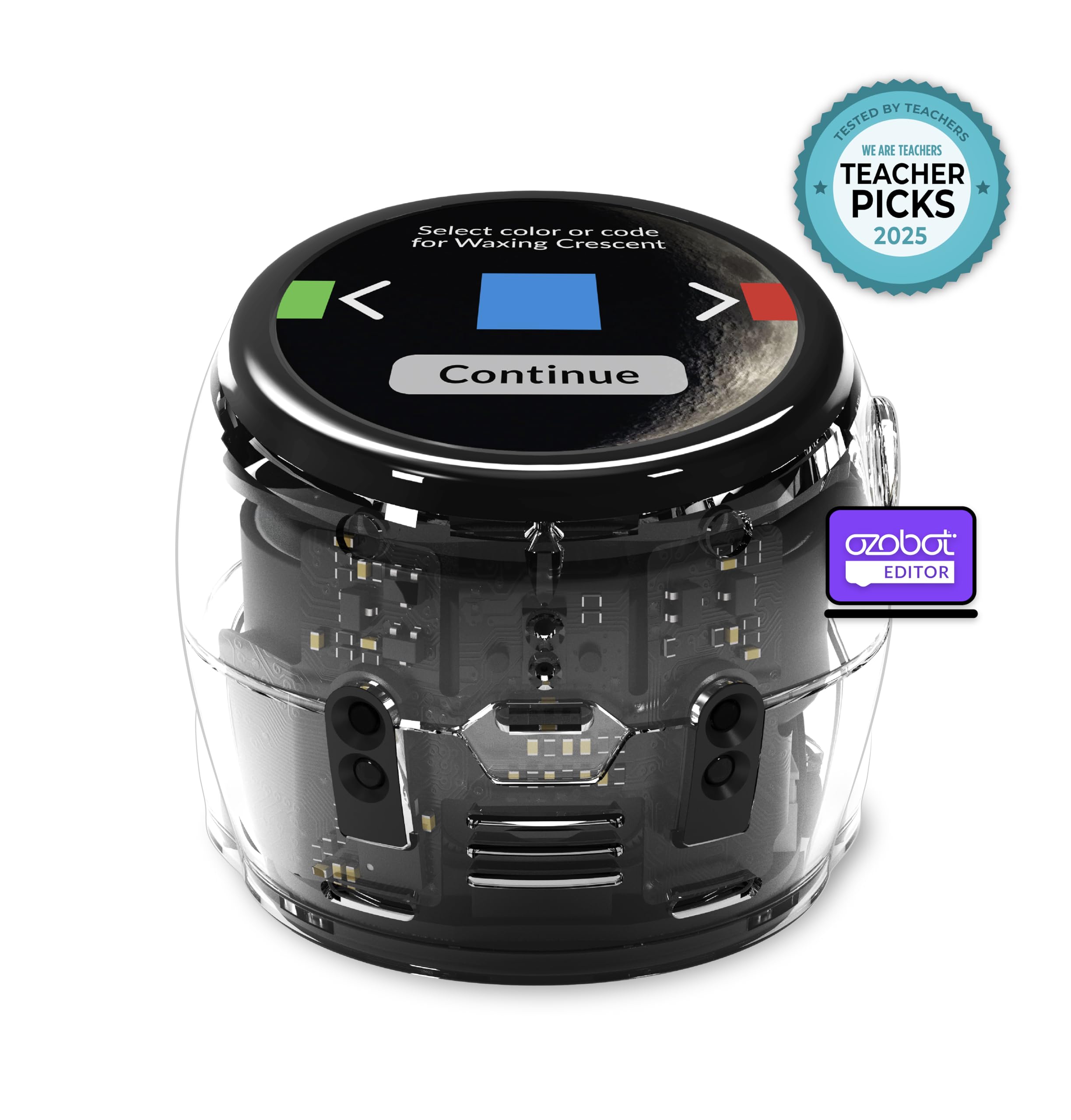 Ozobot Ari Entry Kit | Interactive Learning Robot with Touch Screen, ToF Sensor, Accelerometer, Gyroscope, and AI Integration | Hands-On STEM Education for Classrooms and Homeschool