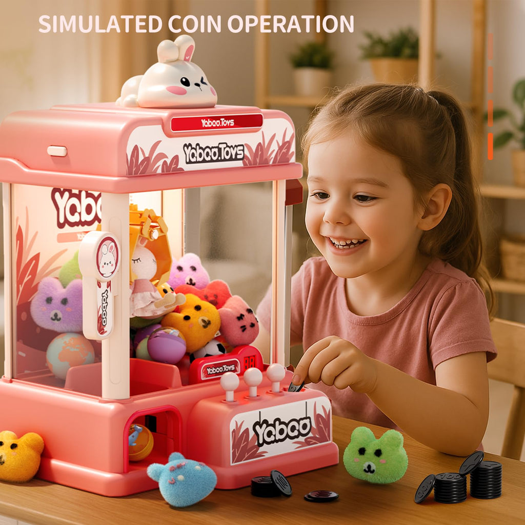 ORANGE OCEAN Large Claw Machine for Kids,Unicorns Toys Claw Machine for Girls,Mini Arcade Game with Prizes Toys,Kids Vending Machine Age 6-8 8-10,Christmas Party Birthday Gift for Girls Boys