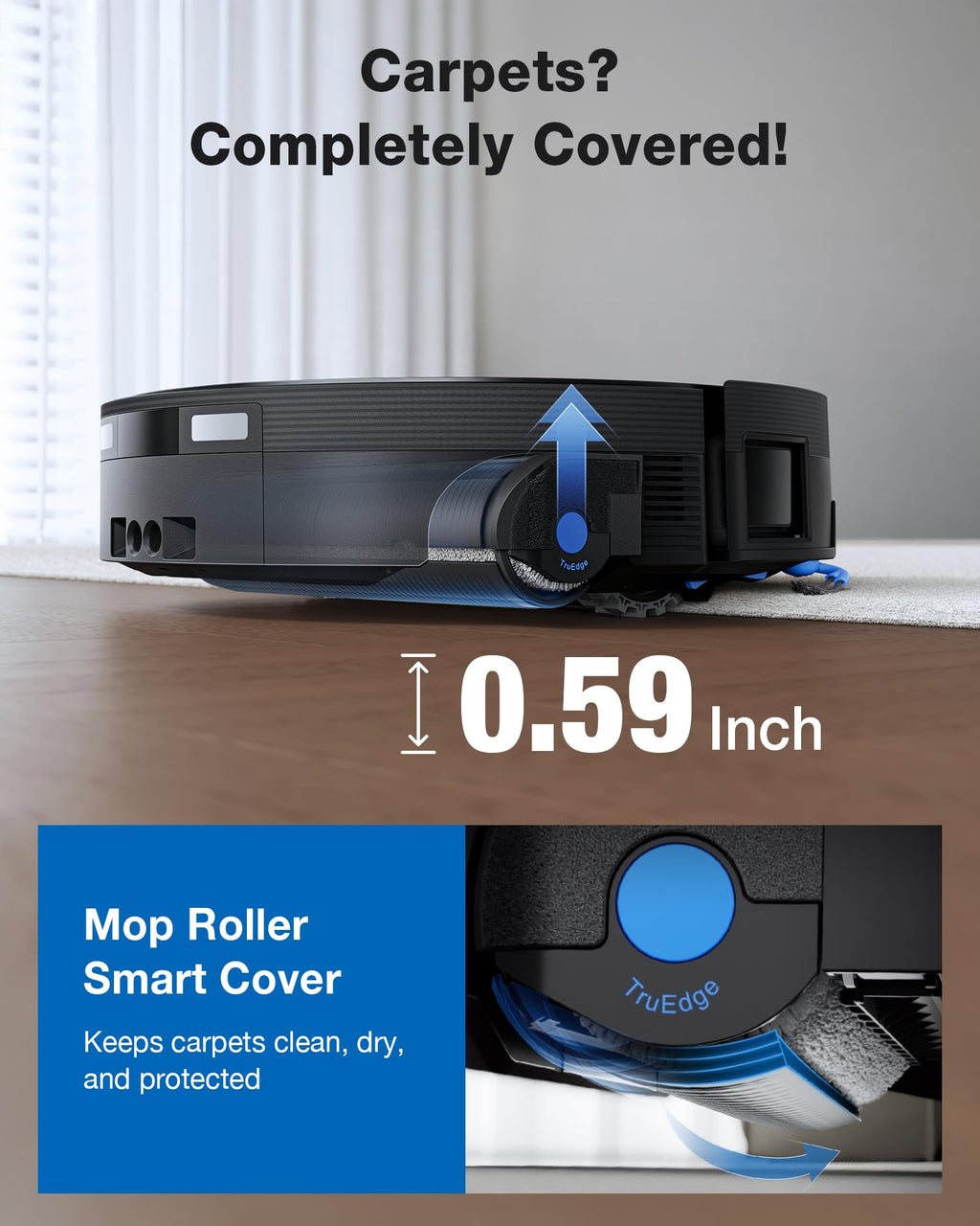 ECOVACS DEEBOT X12 PRO Omni Robot Vacuum and Mop, 22000Pa Suction, FocusJet Pre-Spray, Bagless Dust Station, OZMO Self-Washing Mop, TruEdge Cleaning, ZeroTangle, Perfect for Pet Hair & Carpets