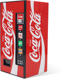 Coca-Cola Vending Machine Bluetooth Speaker, Dual 5W Speakers, Wireless Bluetooth v5.3, FM Radio, USB/MicroSD Playback, AUX Input, 10m Range, Rechargeable Battery, LED Indicator, Coca-Cola Licensed