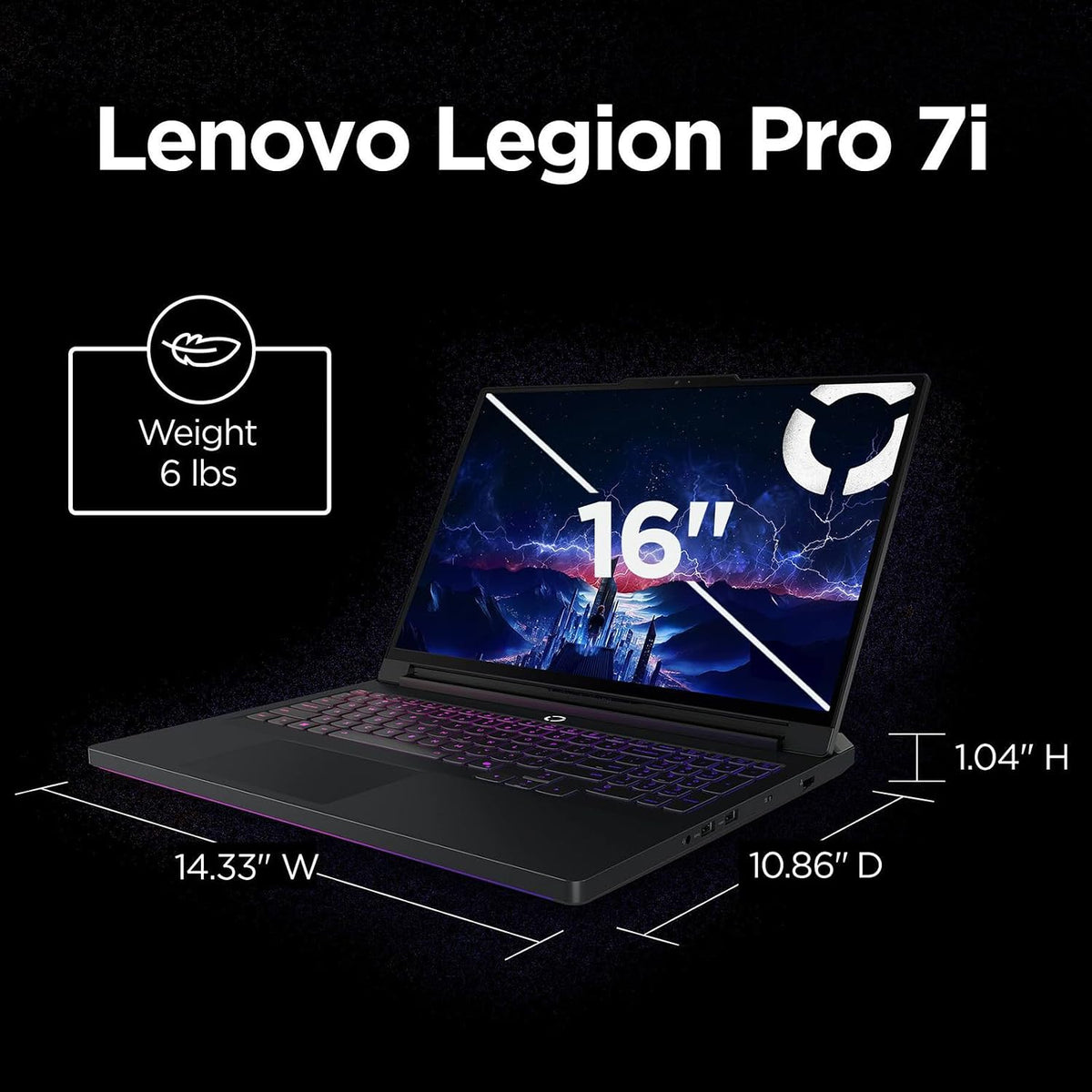 Lenovo Legion Pro 7i 16" Gaming Laptop Computer 2.5K OLED NVIDIA RTX 5080 | Intel Ultra 9 275HX 24-Core Up to 5.4GHz, 240Hz Display 500nits, RGB Backlit KB, WiFi 7, Windows 11 Pro (64GB RAM | 4TB SSD)