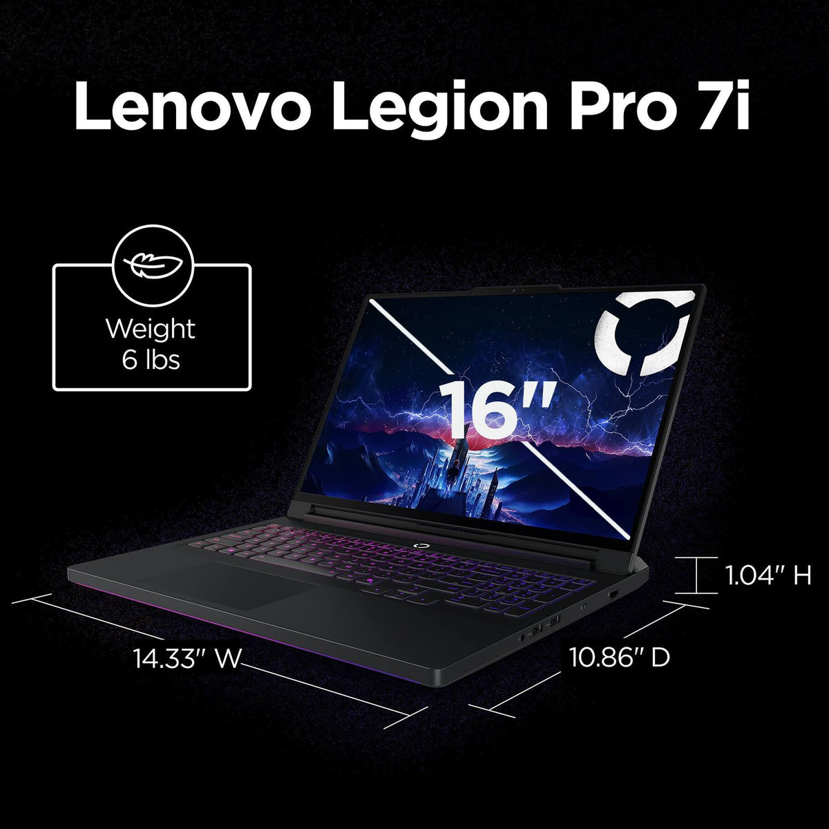 Lenovo Legion Pro 7i 16" Gaming Laptop Computer 2.5K OLED NVIDIA RTX 5080 | Intel Ultra 9 275HX 24-Core Up to 5.4GHz, 240Hz Display 500nits, RGB Backlit KB, WiFi 7, Windows 11 Pro (64GB RAM | 4TB SSD)