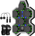 Large Soft PU Surface Music Boxing Machine for Adults & Kids - Bluetooth, Self-Adjusting Speed, Real-Time Force LED Display, Max/Average Power Tracking, Ideal Gift for Kids Adults Home Gym Equipment
