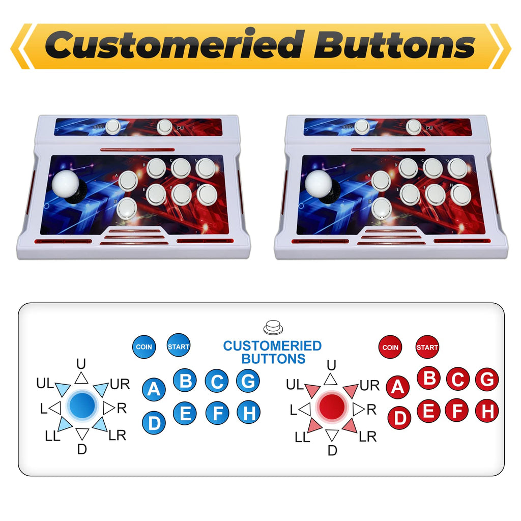 Pandora Box Console 32000 Arcade Games in 1,Retro Game Machine for TV PC Projector, Supports Up to 4 Players, Full HD Output, Search, Save, Hide, Favorites List