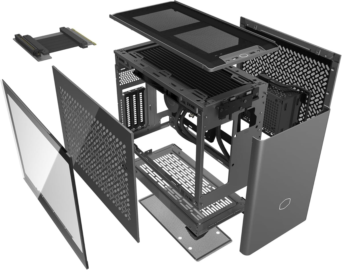 Cooler Master NR2 Pro Gaming PC – AMD RYZEN 7 7800X3D, NVIDIA GeForce RTX 5070 12GB, 32GB DDR5 6000MHz, 2TB Gen4 M.2, Windows 11, V850 SFX Gold PSU, Compact Mini ITX Desktop PC