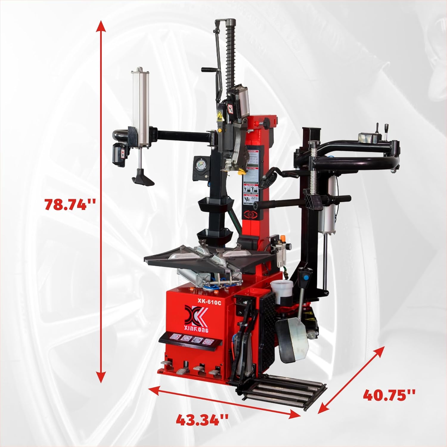 XK-2.0 Horsepower 610C Tire Changer Machine Rim Clamp 28"