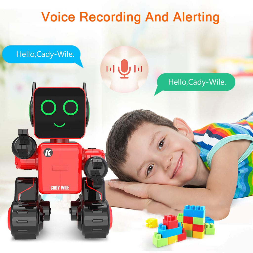 okk Robot Toy for Kids, Smart RC Robots for Kids with Touch and Sound Control Robotics Intelligent Programmable, Robot Toy with Walking Dancing Singing Talking Transfering Items for Boys Girls (White)