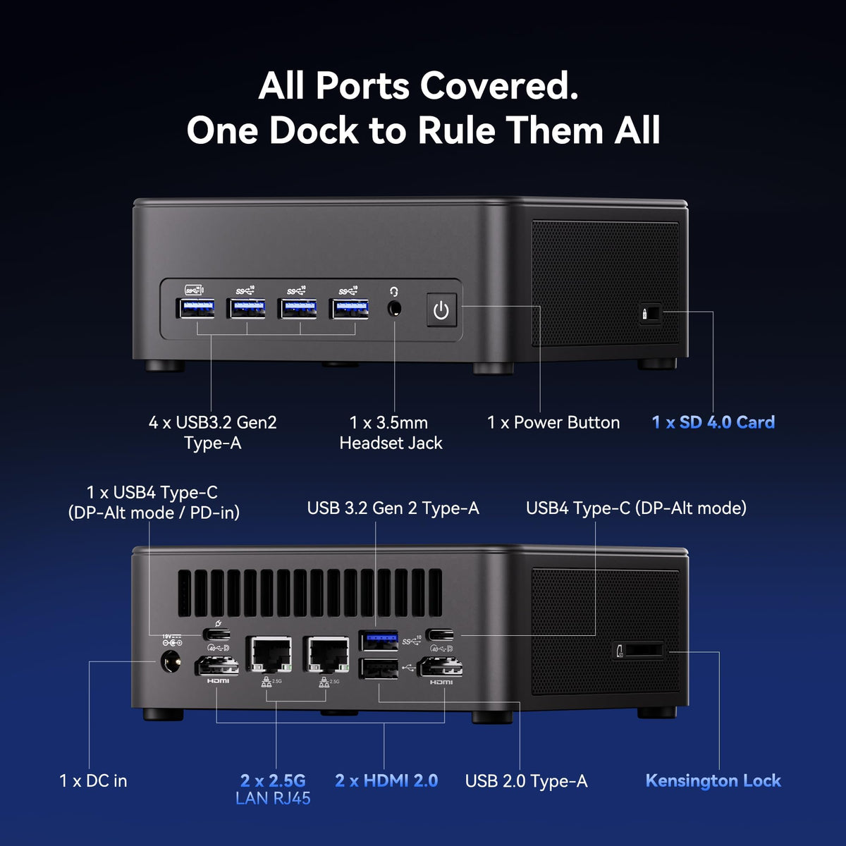 GEEKOM IT15 AI Mini PC, Intel Ultra 9 285H(99 Tops), 32GB DDR5, 1TB SSD | The Most Powerful Workstation,Arc 140T GPU,WiFi 7,8K Business Desktop for enterprise, meetings, retail, bulk orders welcome.