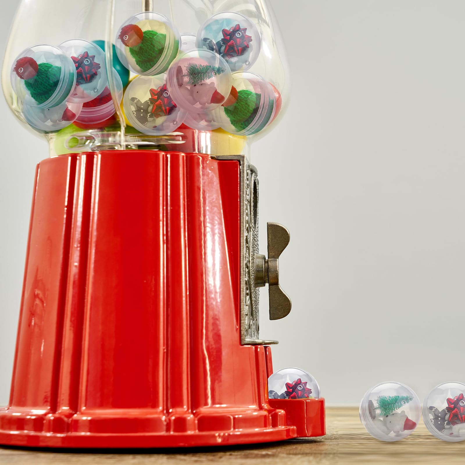 Sosation 150 Pcs 1.77 Inch Gumball Vending Machine Capsules Empty Round Plastic Containers for Prizes Party Favors (Stylish Color)