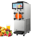 VEVOR Commercial Slushy Machine, 2 x 12L / 3.17 Gal Double Tanks, Cool and Freeze Modes, Stainless Steel Margarita Smoothie Frozen Drink Maker, Slushie Machine for Party Cafes Restaurants Bars Home