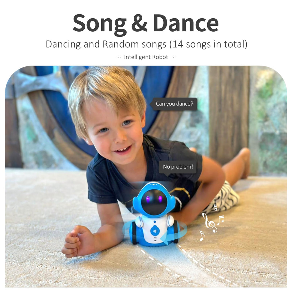 GILOBABY Interactive Robot for Kids Ages 3-8 – Rechargeable with Voice Control & Playback Mode – Educational Toy that Sings, Dances and Touch Control