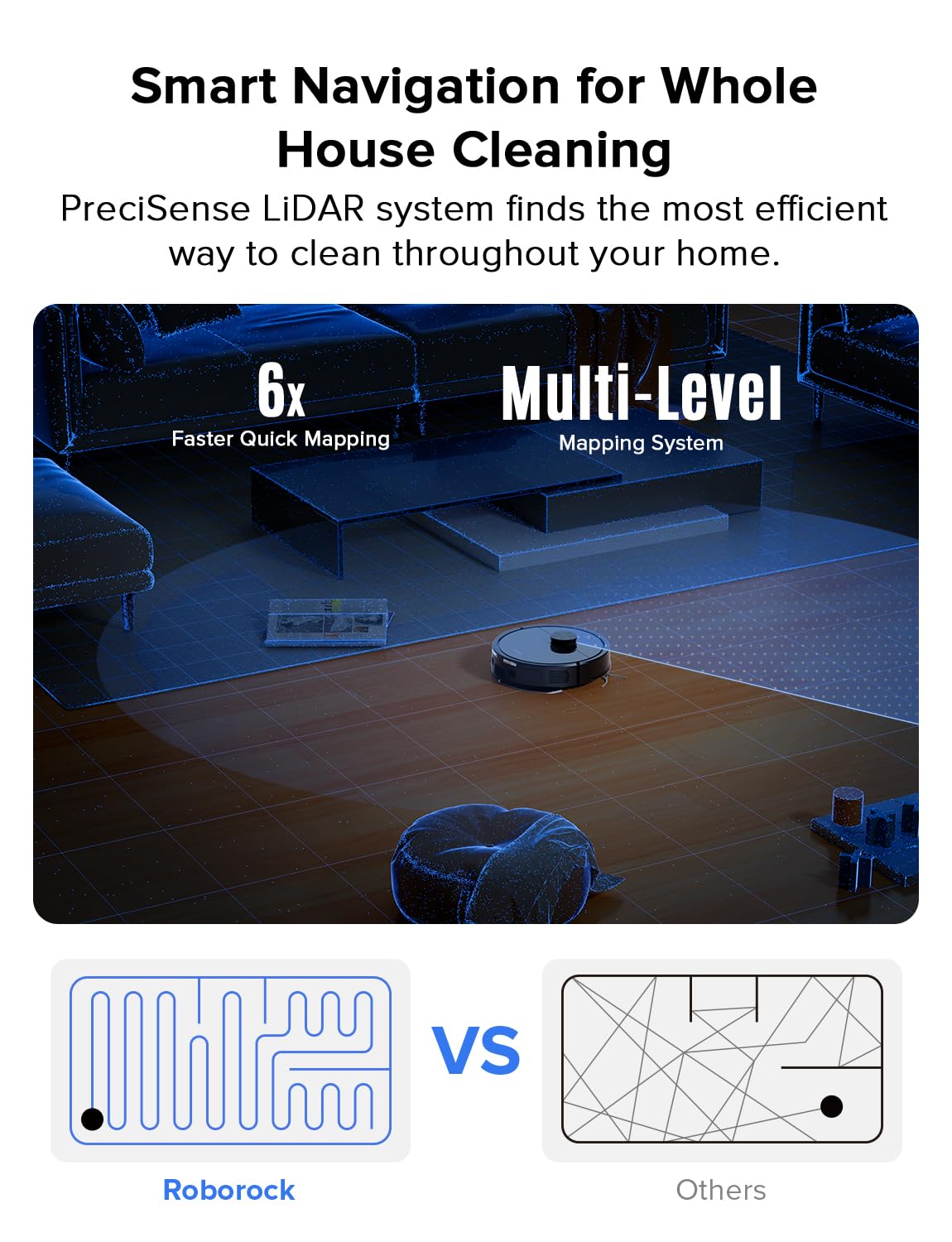 roborock Q10 S5+ Robot Vacuum and Mop, 10,000Pa Suction, Upgraded from Q8 max+, 70 Days Self-Emptying, Obstacle Avoidance, Sonic Mopping, Dual Anti-Tangle Design, Auto Mop Lifting, Black