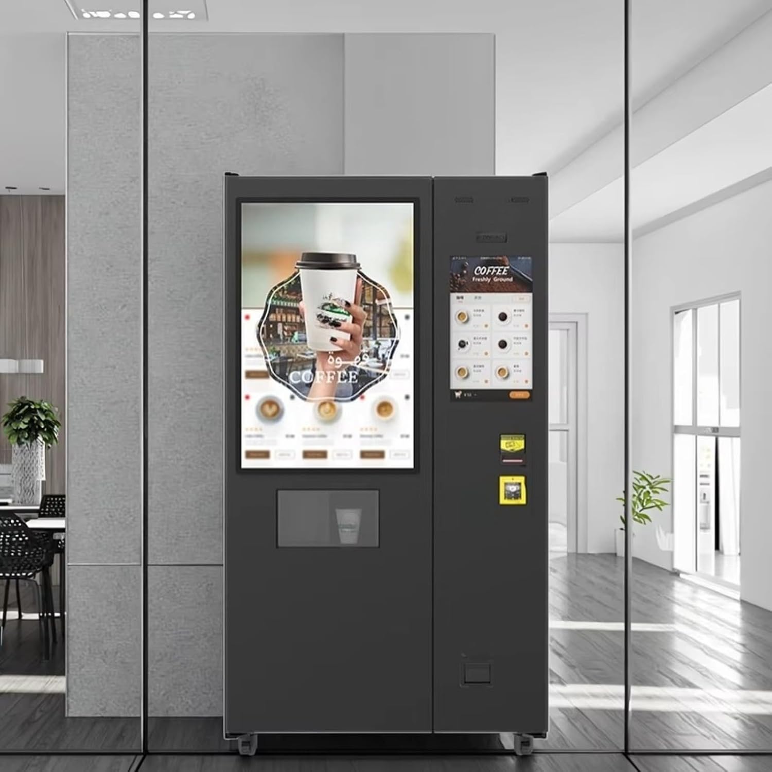 Unmanned Self-Service Coffee Vending Machine Durable Commercial Hot Drink Dispenser for 24H Vending Spots, Airports, Dorms & Clinics - User-Friendly Automated Coffee Station for High-Traffic Users
