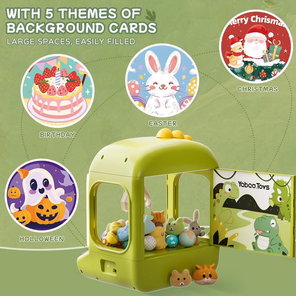 64 PCS Large Claw Machine for Kids Dinosaur,Vending Machine Toys for Boys 5 6 7 8 Year Old,Candy and Prize Electronic Dispenser Game Ages 5-7 6-8,Birthday Gift for 3 4 5 6 Year Old Boy Girl