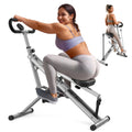 Sportsroyals Squat Machine, Squat Assist Rower for Glutes and Thighs, Foldable Exercise Equipment w/ Four Adjustable Resistance for Home, Full Body Workout Machine