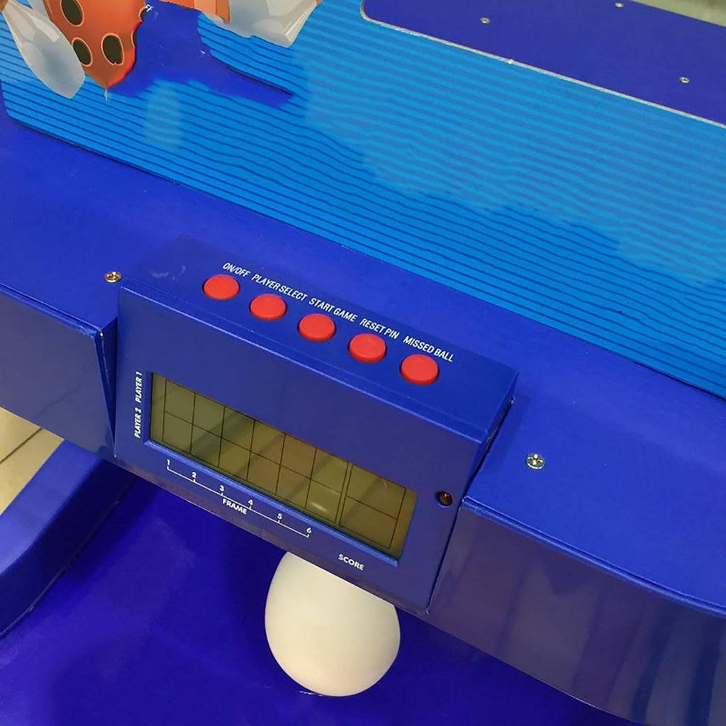 Electronic Bowling Alley Game, Indoor Bowling Ball Sports Game Console with LED Electronic Scoreboard, with Automatic Reset, Lighting, Simulation Sound Effect, for Children and Adults,3.5m