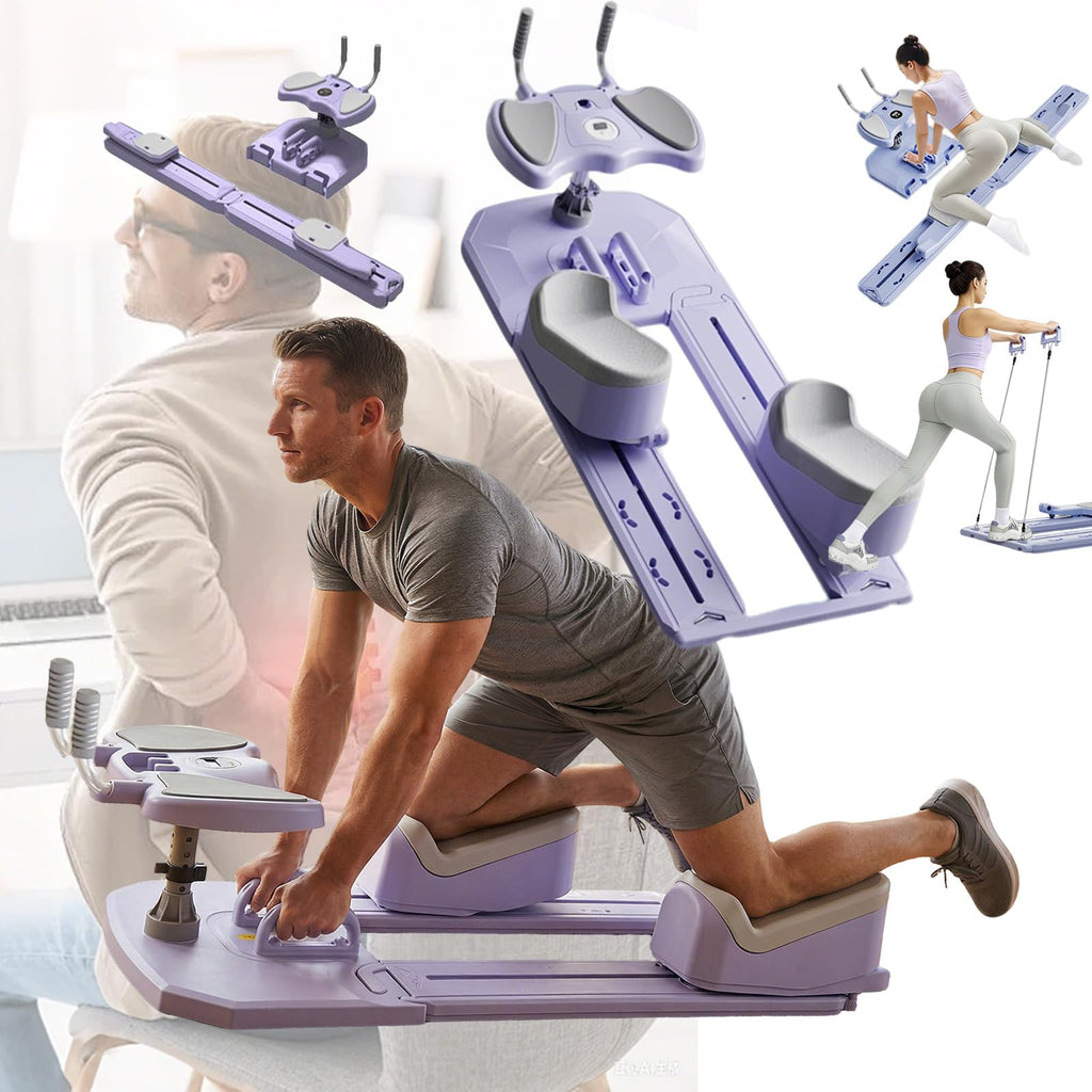 Spine Twist and Stretch Trainer 6-in-1 Crawling Training Machine for Core Training & Spine Decompression 3 Level Full Body Workout with LED Counter 500LBS Capacity Back Pain Relief Home Gym 5–10d