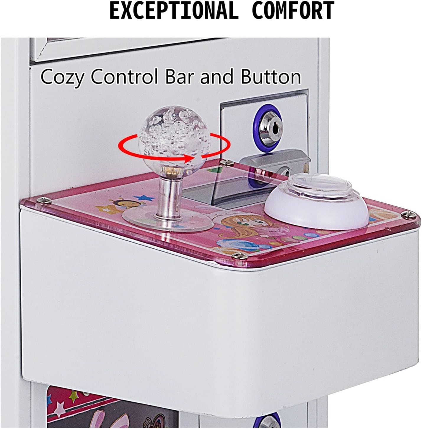 Mini Claw Crane Machine 150W Electronic Claw With LED Lights Candy Plush Toy Grabber Anti-rust Shake-proof Diversified Use