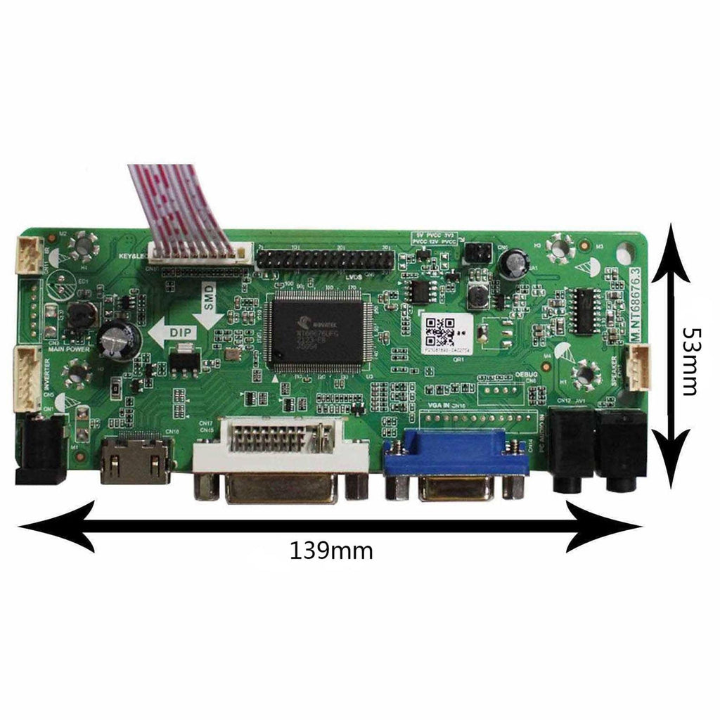 VSDISPLAY DVI VGA Audio LCD Controller Board Fit for 17 inch 4:3 1280X960 DV170YGZ-N10 DV170YGM-N10
