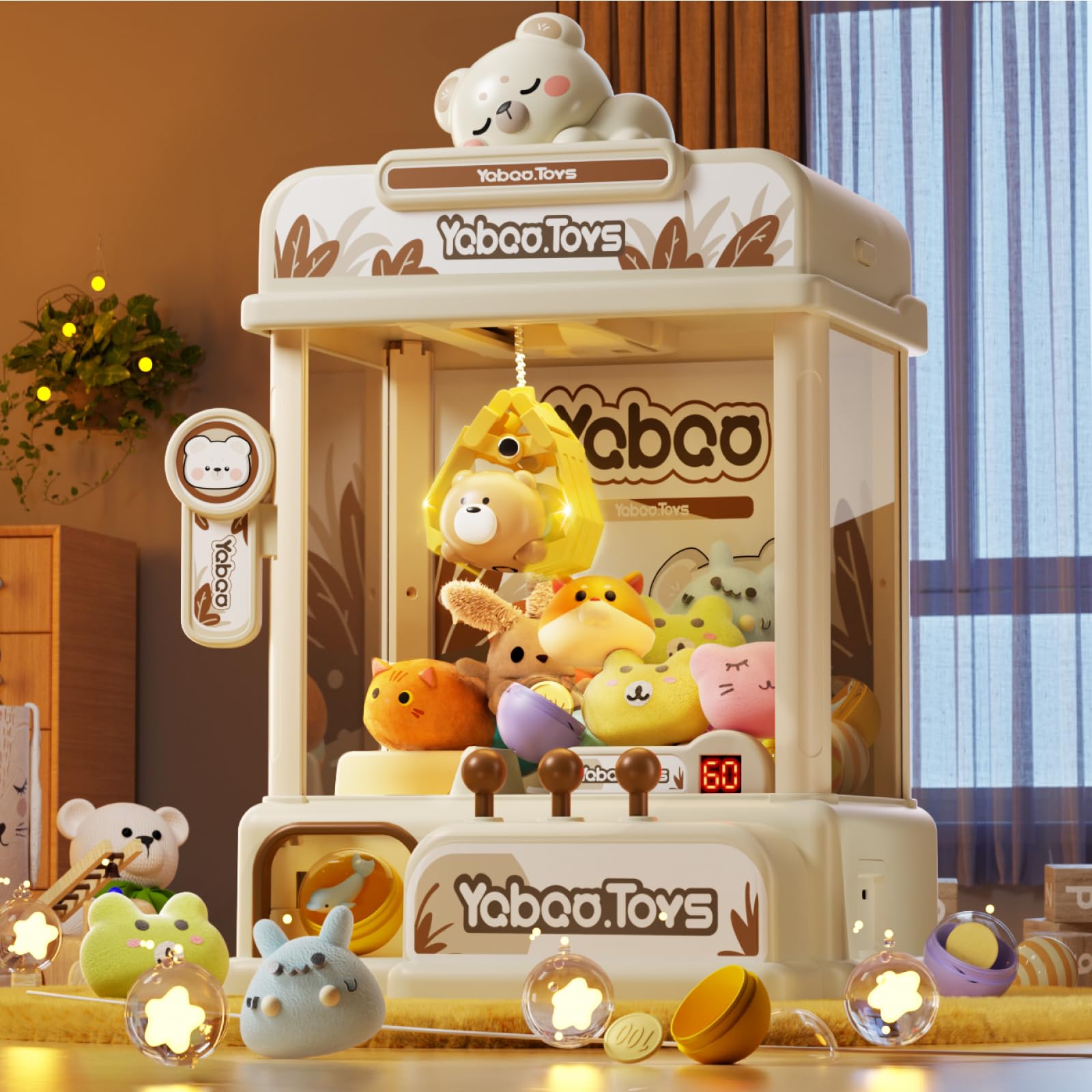 ORANGE OCEAN Large Claw Machine for Kids,Unicorns Toys Claw Machine for Girls,Mini Arcade Game with Prizes Toys,Kids Vending Machine Age 6-8 8-10,Christmas Party Birthday Gift for Girls Boys