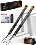Ropeless Cordless Portable Battle Ropes for Home Gym,Adjustable Weight Z-Rope,Workout Equipment Weighted,Exercise Strength Training,No Endless Jump Rooes,Fitness Working Flex Springs Sticks(Black)