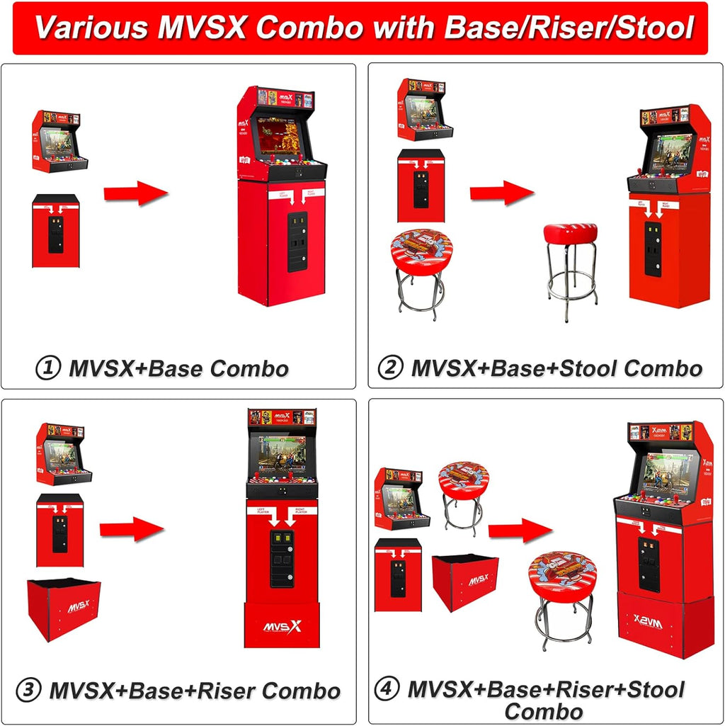 UNICO MVSX Home Arcade with 50 Pre-Loaded SNK Retro Games, 17" Screen Home Entertainment Arcade with 2 Joysticks, Including The King of Fighters/Samurai/Metal Slug and More