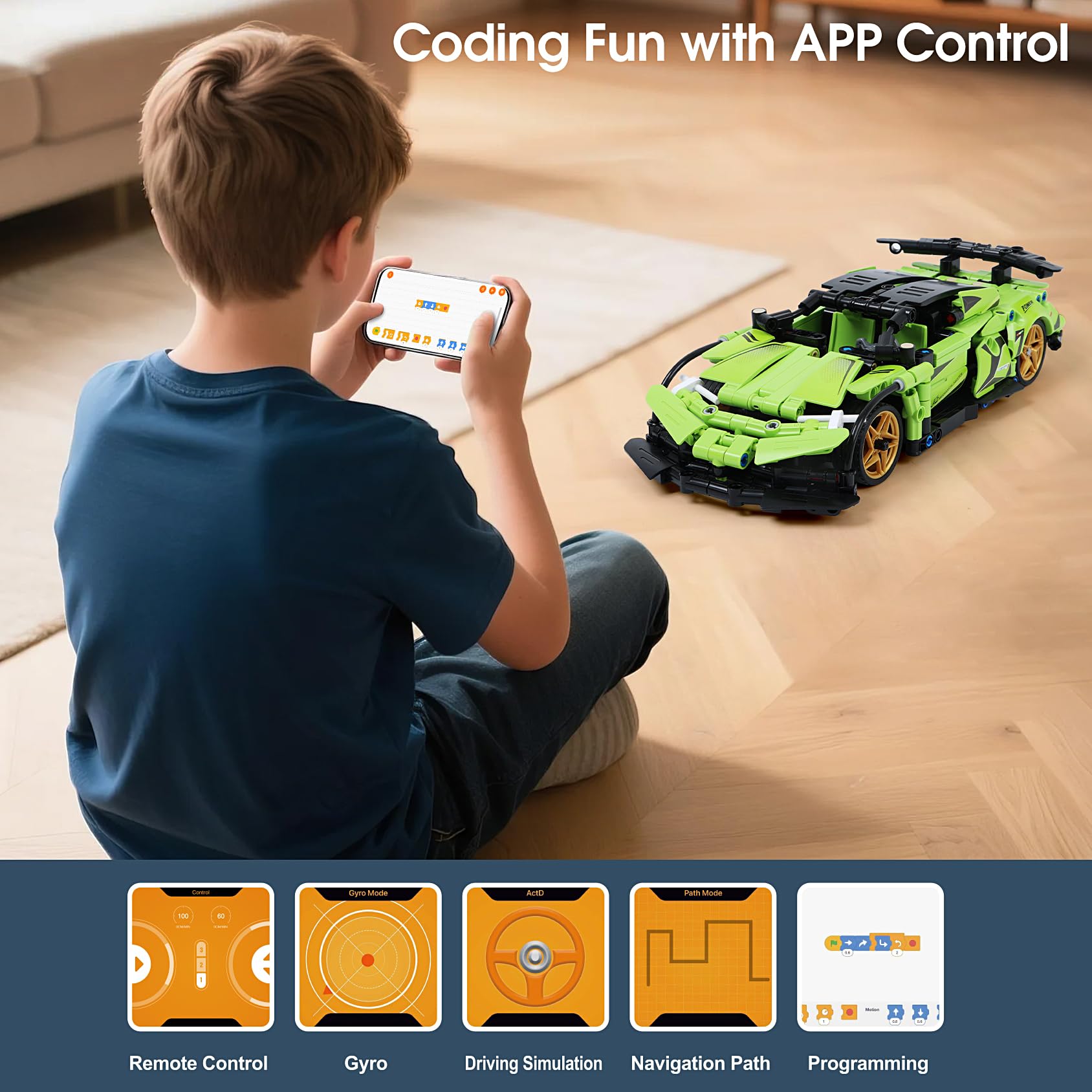 IQKidz APP/Remote Control STEM Building Kits for Kids Ages 8-12 - 3 in 1 RC Robot Car Toys, 440 Pcs Educational Science Projects, Gift Ideas for Boys Girls