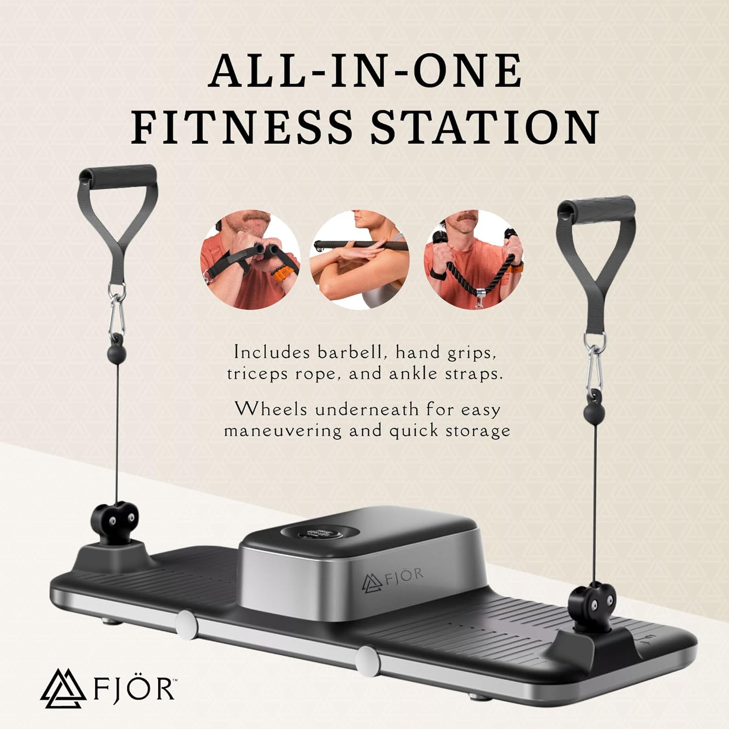 XT Trainer - Compact Home Gym, All-in-One Fitness Station, Workout Resistance System, Strength Training Equipment, & Cable Weight Machine