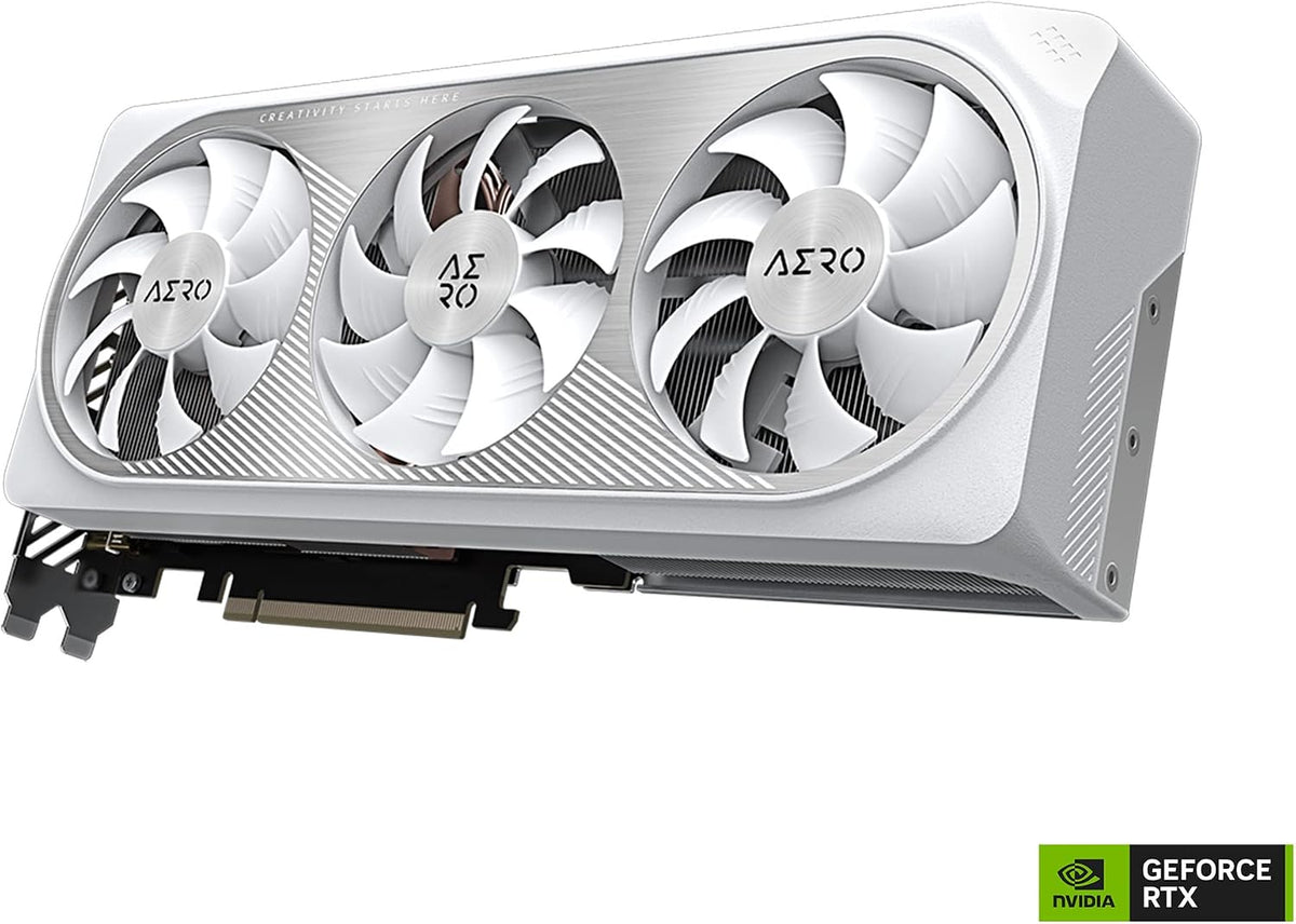 Gigabyte GeForce RTX 4070 AERO OC 12G Graphics Card, 3X WINDFORCE Fans, 12GB 192-bit GDDR6X, GV-N4070AERO OC-12GD Video Card