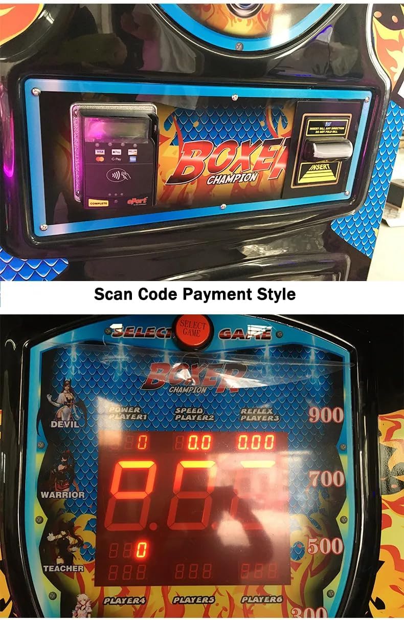 Coin Operated Sports Punching Bag Arcade Box Punch Boxing Machine