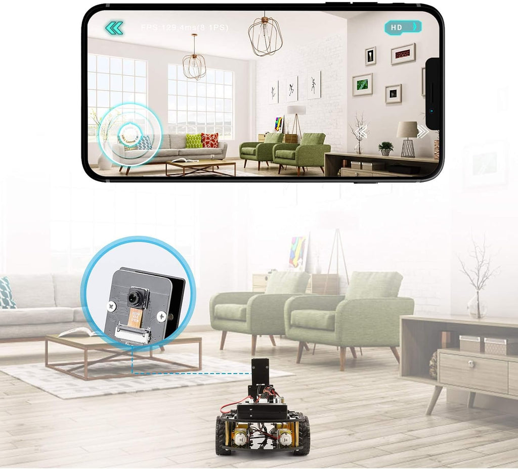 ELEGOO UNO R3 Smart Robot Car Kit V4 for Arduino Robotics for Kids Ages 8-12 12-16 STEM Science Kits Coding Gifts for 8 9 10 11 12 13 14 15 16 Year Old Boys Girls Teens Cool Engineering Building Toys