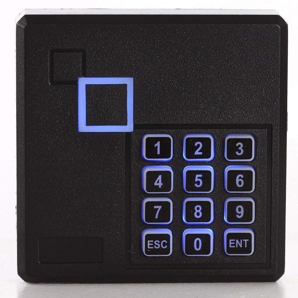 4 Doors RFID/Password Door Lock System Smart Access Control Keyless Entry Systems Keypad Reader Electric Magnetic Lock 110V Power Supply Box (Phone APP Remote Open Door)