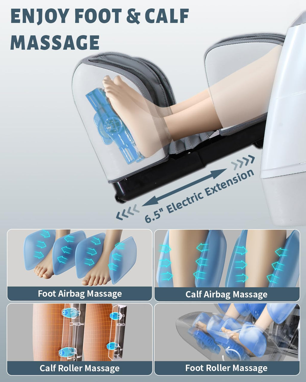 4D Full Body Massage Chair with Flexible 166° Track, Reading Light, 18 Massage Modes, 11 Techniques, 36 Airbags, Zero Gravity Recliner with Yoga Stretch and Foot Massage Beige