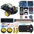 LAFVIN 2WD Smart Robot Car Kit with R3 Board, Ultrasonic Sensor, L298N Motor Driver, IR Remote Control, Obstacle Avoidance STEM Educational DIY Kit for Beginners