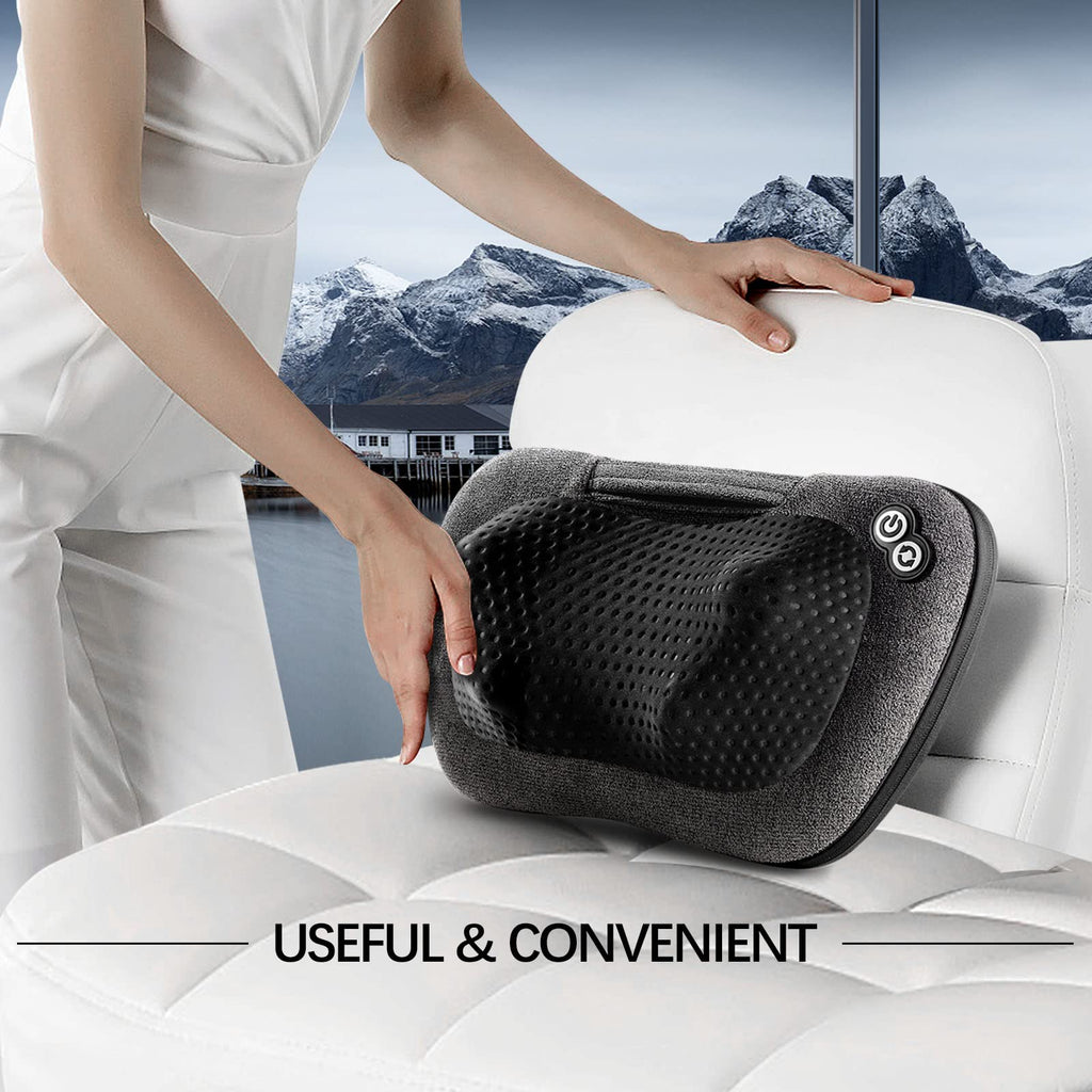 VIKTOR JURGEN Fathers Day Dad Gifts, Shiatsu Back Massager with Heat – Deep Tissue Massage for Neck, Shoulder, Back Pain Relief, Electric Kneading 3D Massage Pillow Gifts for Men Women Mom, Christmas