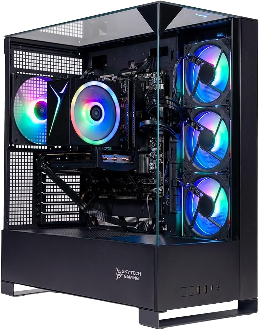 Skytech Gaming PC Shadow 5, Ryzen 7, RTX 5060 Ti 8GB, 16GB RAM, 1TB SSD